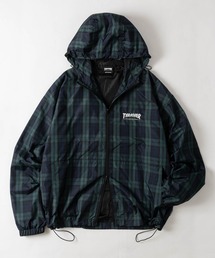 THRASHER（スラッシャー）の「【at】〔THRASHER スラッシャー〕レトロチェック マウンテンパーカー ドローコード付き（ナイロンジャケット）」