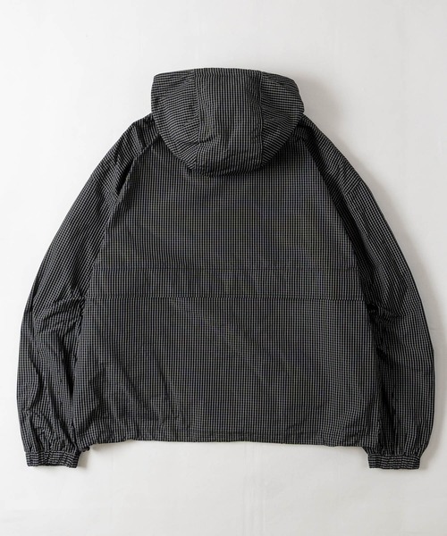 THRASHER(スラッシャー)の「【at】〔THRASHER/スラッシャー〕レトロチェック マウンテンパーカー ドローコード付き(ナイロンジャケット・メンズ・ブラック/ブルー/グリーン・MEDIUM/LARGE)」の18枚目の写真