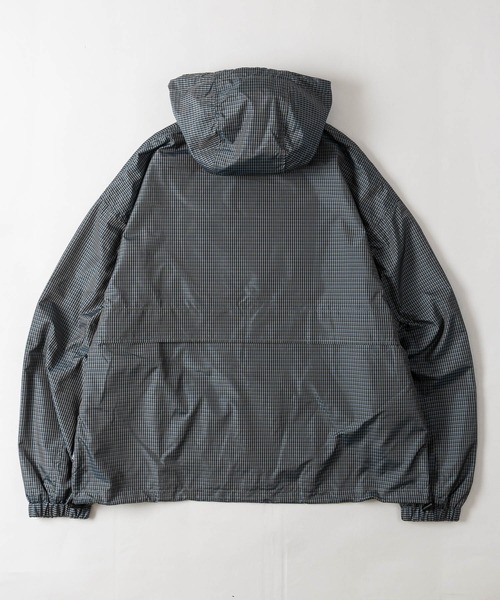 THRASHER(スラッシャー)の「【at】〔THRASHER/スラッシャー〕レトロチェック マウンテンパーカー ドローコード付き(ナイロンジャケット・メンズ・ブラック/ブルー/グリーン・MEDIUM/LARGE)」の22枚目の写真
