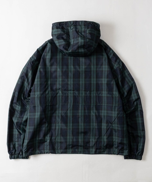 THRASHER(スラッシャー)の「【at】〔THRASHER/スラッシャー〕レトロチェック マウンテンパーカー ドローコード付き(ナイロンジャケット・メンズ・ブラック/ブルー/グリーン・MEDIUM/LARGE)」の20枚目の写真