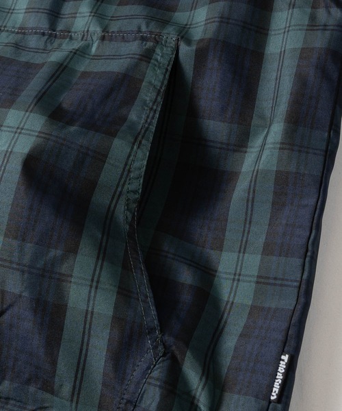 THRASHER(スラッシャー)の「【at】〔THRASHER/スラッシャー〕レトロチェック マウンテンパーカー ドローコード付き(ナイロンジャケット・メンズ・ブラック/ブルー/グリーン・MEDIUM/LARGE)」の9枚目の写真