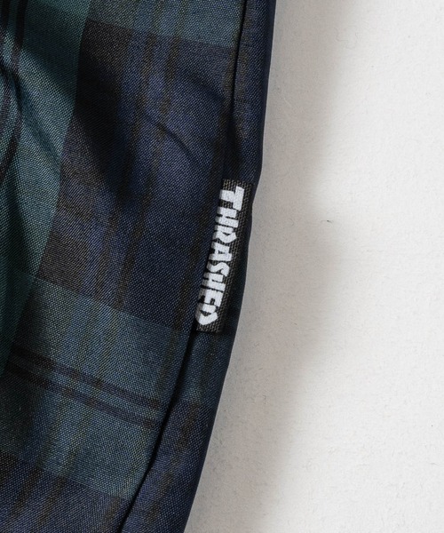 THRASHER(スラッシャー)の「【at】〔THRASHER/スラッシャー〕レトロチェック マウンテンパーカー ドローコード付き(ナイロンジャケット・メンズ・ブラック/ブルー/グリーン・MEDIUM/LARGE)」の10枚目の写真
