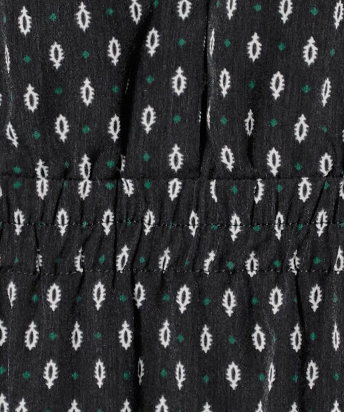 A DAY IN THE LIFE UNITED ARROWS(アデイインザライフユナイテッドアローズ)の「プリント ギャザー スキッパーワンピース ‐ウォッシャブル‐<A DAY IN THE LIFE>(ワンピース・レディース・ネイビー/ダークグレー/ブラック・FREE)」の9枚目の写真