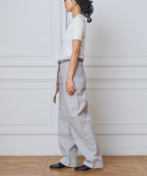 IENA LA BOUCLE(イエナラブークル)の「IENA LA BOUCLE アイレットメッシュクルーネックTシャツ(Tシャツ/カットソー・レディース・グレー/ホワイト・FREE)」の11枚目の写真