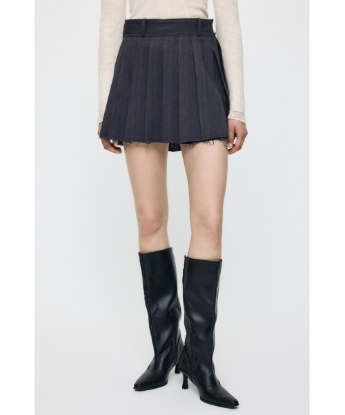 MOUSSY(マウジー)の「【26年AW新作】PLEATED WRAP スカート(スカート・レディース・ブラウン/杢グレー・1/2)」の12枚目の写真