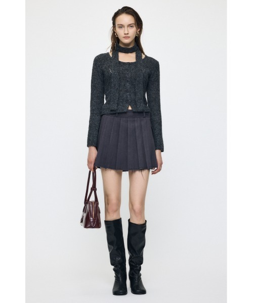 MOUSSY(マウジー)の「【26年AW新作】PLEATED WRAP スカート(スカート・レディース・ブラウン/杢グレー・1/2)」の21枚目の写真