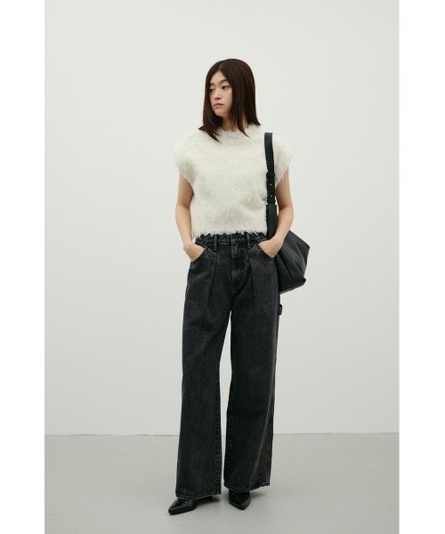 STYLEMIXER(スタイルミキサー)の「ペインターワークデニム(デニムパンツ・レディース・ブラウン/ブラック・MEDIUM/LARGE/SMALL)」の4枚目の写真