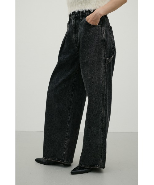 STYLEMIXER(スタイルミキサー)の「ペインターワークデニム(デニムパンツ・レディース・ブラウン/ブラック・MEDIUM/LARGE/SMALL)」の5枚目の写真