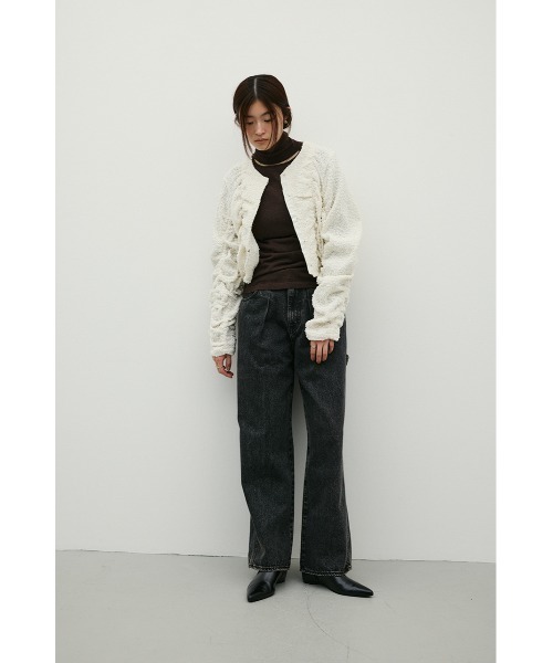 STYLEMIXER(スタイルミキサー)の「ペインターワークデニム(デニムパンツ・レディース・ブラウン/ブラック・MEDIUM/LARGE/SMALL)」の8枚目の写真