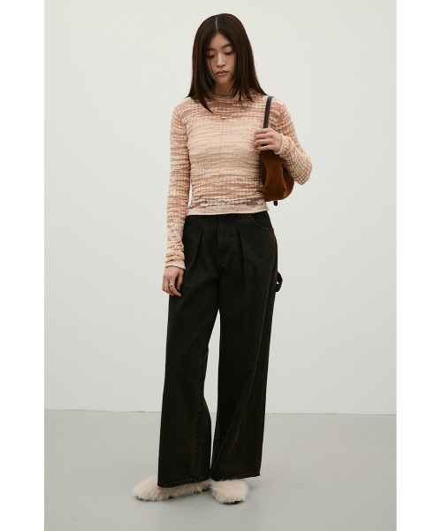 STYLEMIXER(スタイルミキサー)の「ペインターワークデニム(デニムパンツ・レディース・ブラウン/ブラック・MEDIUM/LARGE/SMALL)」の17枚目の写真