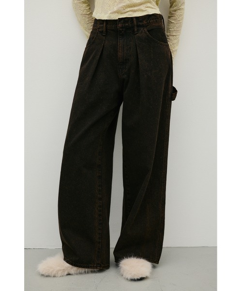 STYLEMIXER(スタイルミキサー)の「ペインターワークデニム(デニムパンツ・レディース・ブラウン/ブラック・MEDIUM/LARGE/SMALL)」の18枚目の写真