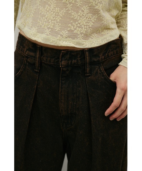 STYLEMIXER(スタイルミキサー)の「ペインターワークデニム(デニムパンツ・レディース・ブラウン/ブラック・MEDIUM/LARGE/SMALL)」の20枚目の写真