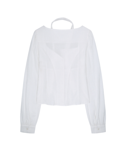ILLIGO(イリゴ)の「ピンタックフレアブラウスホワイト(シャツ/ブラウス・レディース・その他・SMALL/MEDIUM)」の5枚目の写真