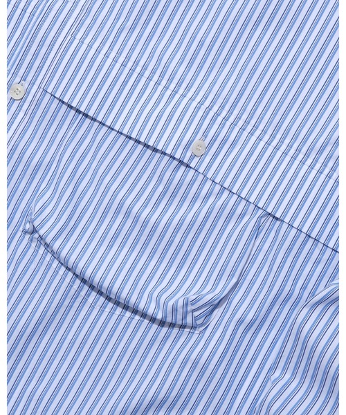 KEBOZ(ケボズ)の「STRIPE BALL SHIRT(シャツ/ブラウス・メンズ・サックスブルー/ライトブルー・M/L/XL)」の15枚目の写真