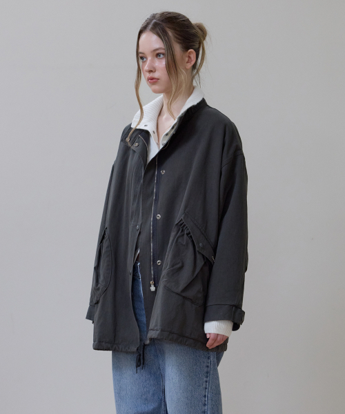 ROSEFRANTZ（ロゼフランツ）の「Overfit Padded Field Jacket [Charcoal]（その他アウター・レディース・チャコールグレー・OS）」の2枚目の写真