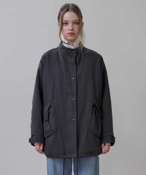 ROSEFRANTZ（ロゼフランツ）の「Overfit Padded Field Jacket [Charcoal]（その他アウター・レディース・チャコールグレー・OS）」の3枚目の写真