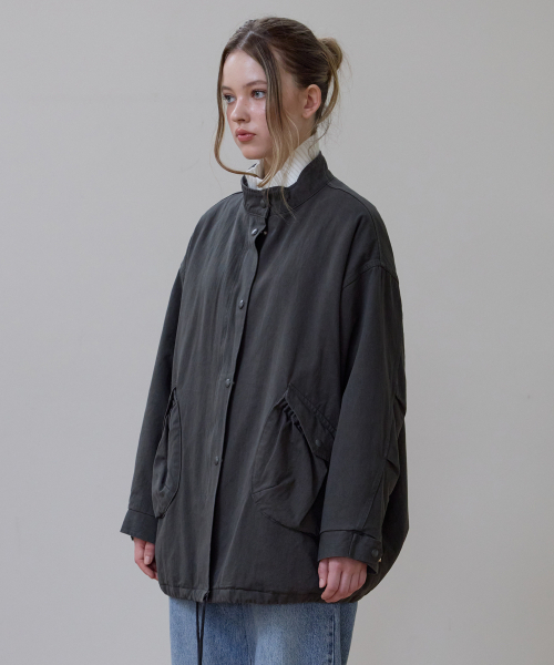 ROSEFRANTZ（ロゼフランツ）の「Overfit Padded Field Jacket [Charcoal]（その他アウター・レディース・チャコールグレー・OS）」の4枚目の写真