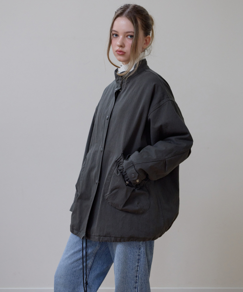 ROSEFRANTZ（ロゼフランツ）の「Overfit Padded Field Jacket [Charcoal]（その他アウター・レディース・チャコールグレー・OS）」の7枚目の写真