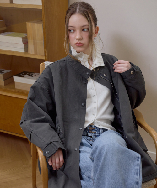 ROSEFRANTZ（ロゼフランツ）の「Overfit Padded Field Jacket [Charcoal]（その他アウター・レディース・チャコールグレー・OS）」の15枚目の写真