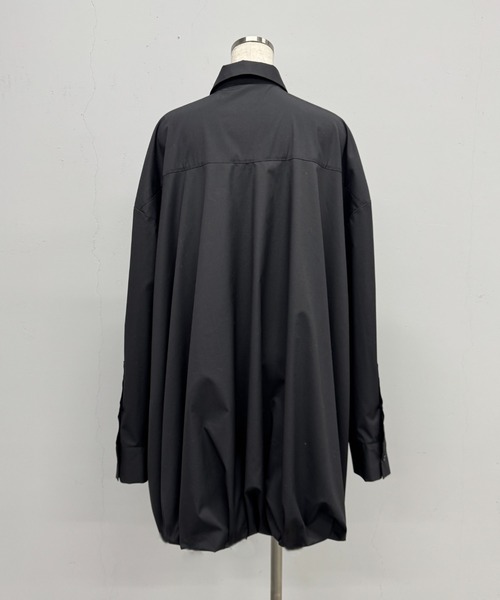 PROVOKE (プロヴォーク)の「BALLOON HEM L/S BIG SHIRT(シャツ/ブラウス・レディース・ブラック/オフホワイト・FREE)」の8枚目の写真
