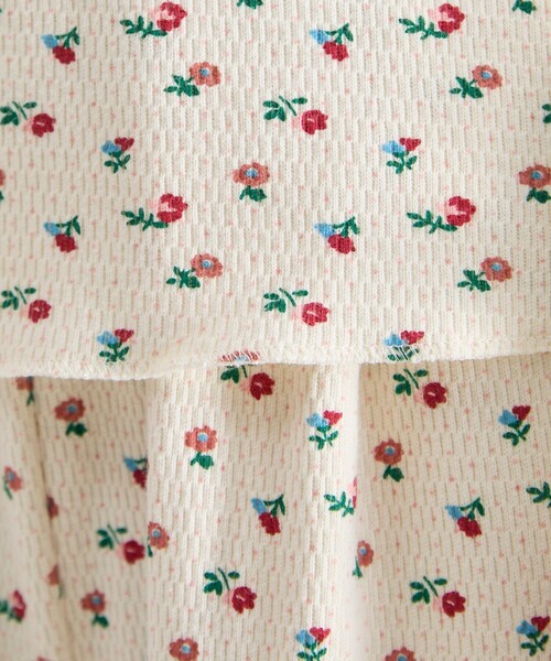 Freada(フリーダ)の「Freada/フリーダ 小花柄 サーマル プルオーバー(Tシャツ/カットソー・レディース・オフホワイト/ブラック・ONE SIZE)」の17枚目の写真