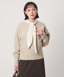 FOXブレンド ラメ フォルム ドルマン ニット