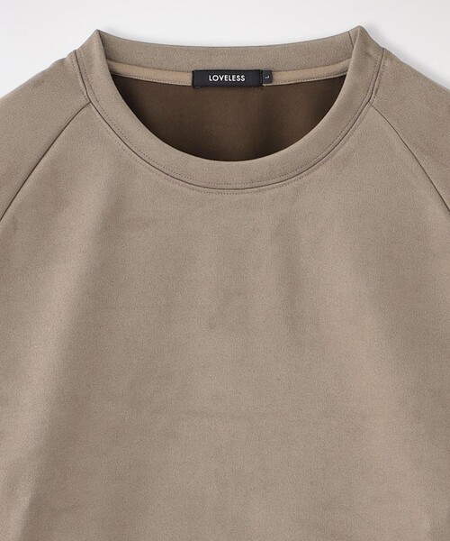 LOVELESS(ラブレス)の「スウェードライクラグランプルオーバー(Tシャツ/カットソー・メンズ・ブラック/ネイビー/ベージュ系その他/ライトグレー・M/L)」の6枚目の写真