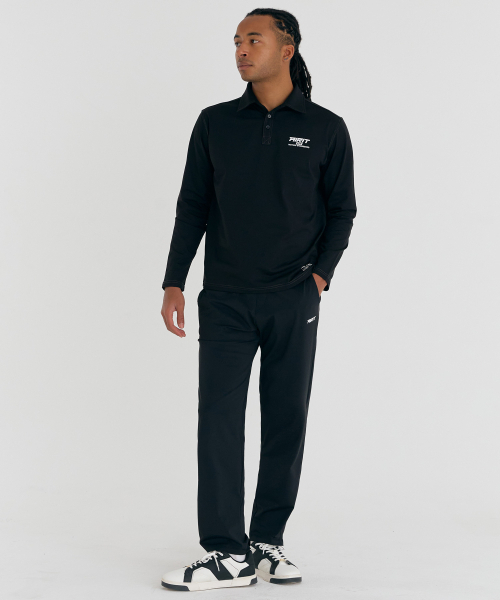 AIRIT（アイリット）の「ソロナ プライム LS PK AM1244 BK（ポロシャツ・メンズ・ブラック・X-LARGE/XX-LARGE/XXX-LARGE）」の2枚目の写真