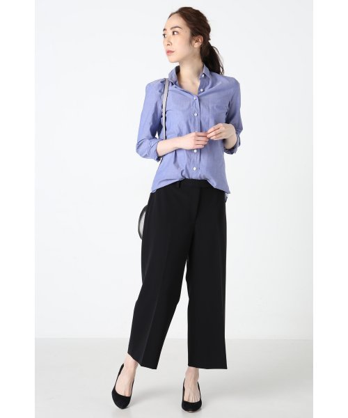 FIGARO Paris(フィガロパリ)の「◇FINAMORE NAPOLI コットンソリッドGIULIA.Z.コンパクトシャツ◆(シャツ/ブラウス・レディース・ネイビー/ホワイト・40/42)」の12枚目の写真