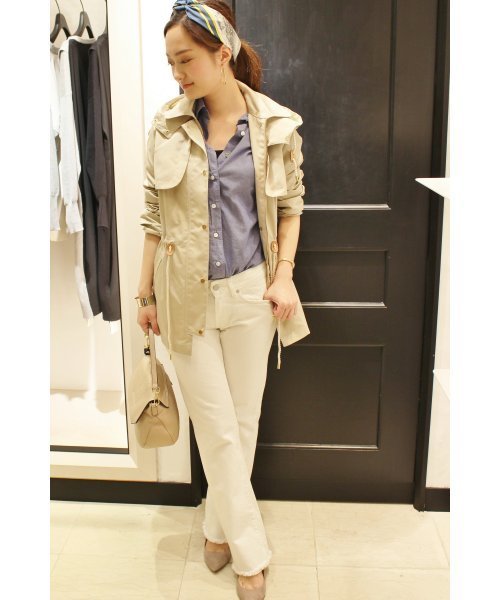 FIGARO Paris(フィガロパリ)の「◇FINAMORE NAPOLI コットンソリッドGIULIA.Z.コンパクトシャツ◆(シャツ/ブラウス・レディース・ネイビー/ホワイト・40/42)」の16枚目の写真