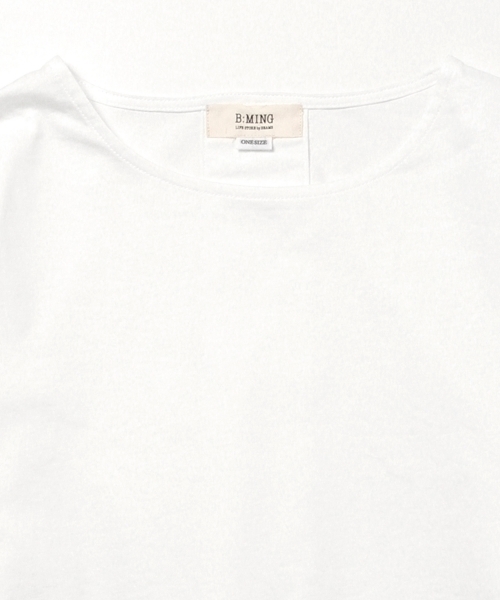 B:MING by BEAMS（ビーミングバイビームス）の「ビーミング by ビームス / 袖ステッチプルオーバー （Tシャツ/カットソー・レディース・ホワイト/ブラック/グリーン系その他・ONE SIZE）」の20枚目の写真