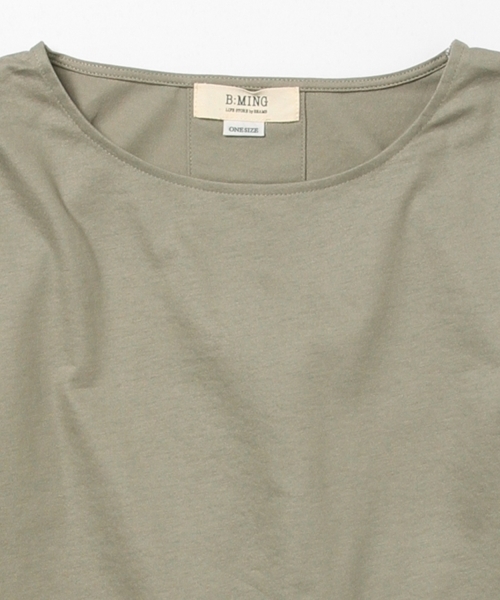 B:MING by BEAMS（ビーミングバイビームス）の「ビーミング by ビームス / 袖ステッチプルオーバー （Tシャツ/カットソー・レディース・ホワイト/ブラック/グリーン系その他・ONE SIZE）」の18枚目の写真