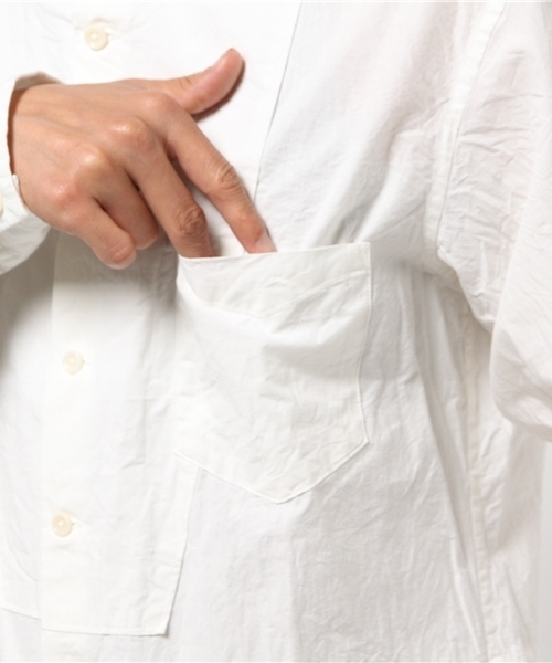 Saba56　新品 SAGE DE CRET バンドカラーシャツ M 白 sage de cret（サージュデクレ）の「SAGE DE CRET/サージデクレ