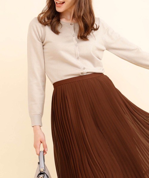 aimoha(アイモハ)の「クルーネックニットカーディガン(カーディガン/ボレロ・レディース・ホワイト×ネイビー/ネイビー/ブルー系その他/ピンク/ホワイト/パープル系その他/スカイブルー/グレー/ブルー/レッド/グレー×ホワイト/ベージュ/ブラック/イエロー・LARGE/XXX-LARGE/XXXX-LARGE/SMALL/XX-LARGE/MEDIUM/X-LARGE)」の7枚目の写真