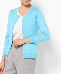 クルーネックニットカーディガン