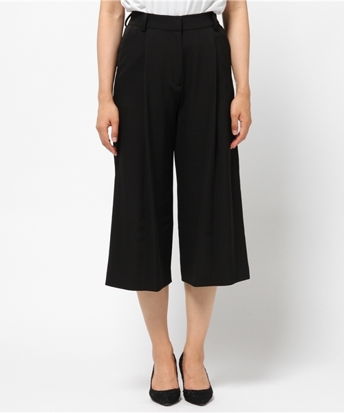 N.(N. Natural Beauty Basic)(エヌエヌナチュラルビューティーベーシック)の「クロップワイドパンツ(その他パンツ・レディース・ブラック/ブラウン・MEDIUM)」の3枚目の写真