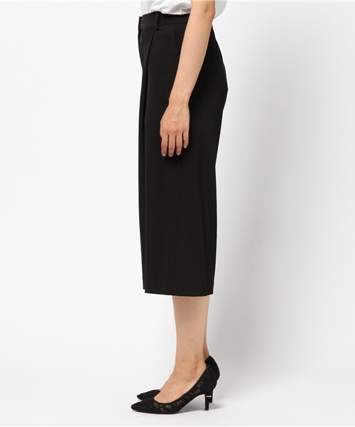 N.(N. Natural Beauty Basic)(エヌエヌナチュラルビューティーベーシック)の「クロップワイドパンツ(その他パンツ・レディース・ブラック/ブラウン・MEDIUM)」の4枚目の写真