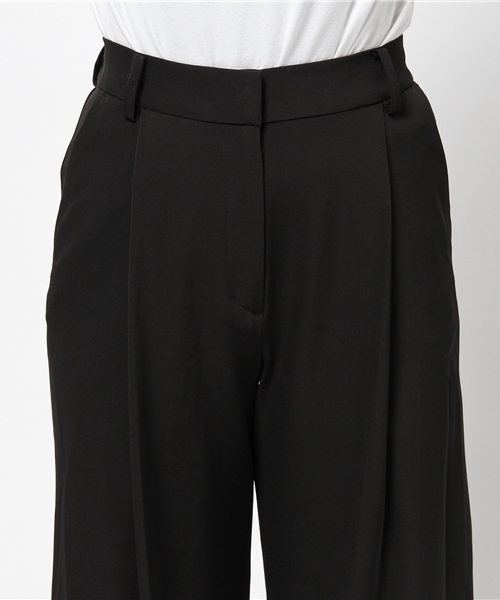 N.(N. Natural Beauty Basic)(エヌエヌナチュラルビューティーベーシック)の「クロップワイドパンツ(その他パンツ・レディース・ブラック/ブラウン・MEDIUM)」の6枚目の写真