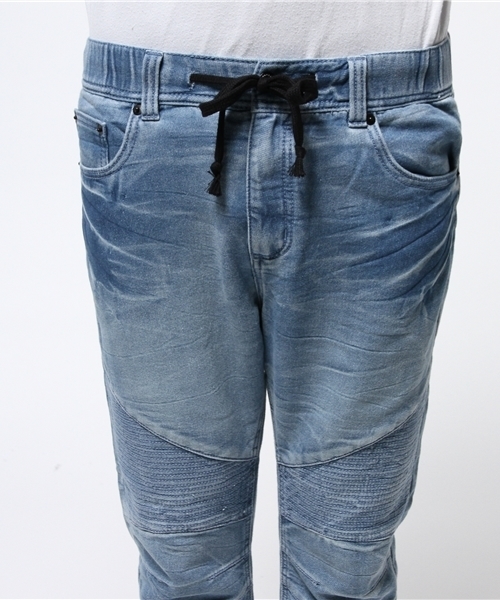 VENCEEXCHANGE（ヴァンスエクスチェンジ）の「裾リブバイカードビーデニム2（デニムパンツ・メンズ・ネイビー/ブルー・MEDIUM/SMALL/LARGE）」の6枚目の写真