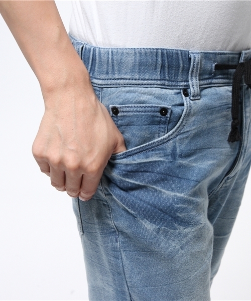 VENCEEXCHANGE（ヴァンスエクスチェンジ）の「裾リブバイカードビーデニム2（デニムパンツ・メンズ・ネイビー/ブルー・MEDIUM/SMALL/LARGE）」の8枚目の写真