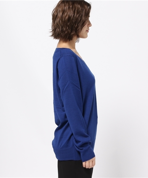 NATURAL BEAUTY BASIC（ナチュラルビューティーベーシック）の「【AneCan 12月号掲載】イタリーウールベーシック Vネックニット（ニット/セーター・レディース・グレー/ピンク/グリーン/ブルー系その他/ベージュ/ブラック・MEDIUM）」の10枚目の写真