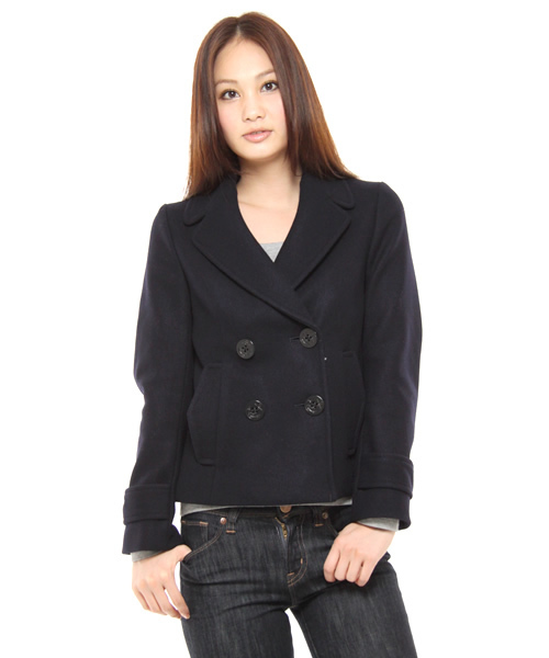 BEAUTY&YOUTH UNITED ARROWS(ビューティーアンドユースユナイテッドアローズ)の「BB W/NY SHORT PCT(ピーコート・レディース・ブラック/オリーブ/ネイビー・SMALL/MEDIUM)」の3枚目の写真