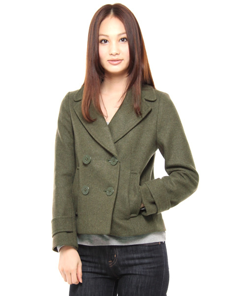 BEAUTY&YOUTH UNITED ARROWS(ビューティーアンドユースユナイテッドアローズ)の「BB W/NY SHORT PCT(ピーコート・レディース・ブラック/オリーブ/ネイビー・SMALL/MEDIUM)」の2枚目の写真