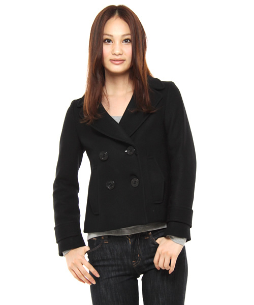 BEAUTY&YOUTH UNITED ARROWS(ビューティーアンドユースユナイテッドアローズ)の「BB W/NY SHORT PCT(ピーコート・レディース・ブラック/オリーブ/ネイビー・SMALL/MEDIUM)」の1枚目の写真