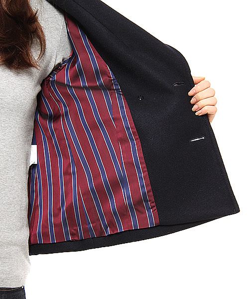 BEAUTY&YOUTH UNITED ARROWS(ビューティーアンドユースユナイテッドアローズ)の「BB W/NY SHORT PCT(ピーコート・レディース・ブラック/オリーブ/ネイビー・SMALL/MEDIUM)」の7枚目の写真