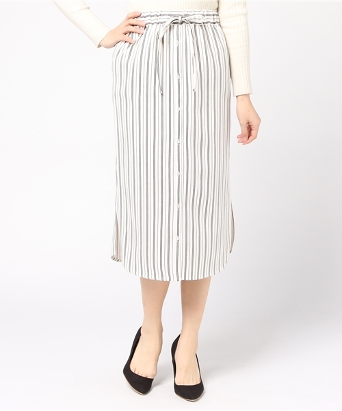 N.（N. Natural Beauty Basic）（エヌエヌナチュラルビューティーベーシック）の「ジョーゼットストライプスカート（スカート・レディース・ブラック系その他/ホワイト系その他・MEDIUM）」の17枚目の写真