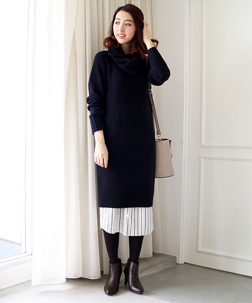 N.（N. Natural Beauty Basic）（エヌエヌナチュラルビューティーベーシック）の「ジョーゼットストライプスカート（スカート・レディース・ブラック系その他/ホワイト系その他・MEDIUM）」の18枚目の写真