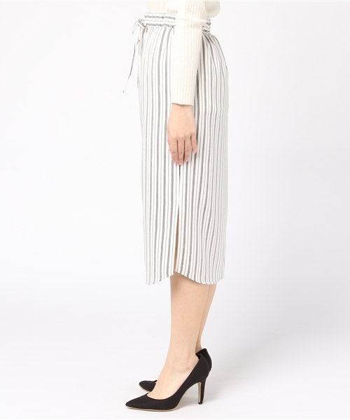 N.（N. Natural Beauty Basic）（エヌエヌナチュラルビューティーベーシック）の「ジョーゼットストライプスカート（スカート・レディース・ブラック系その他/ホワイト系その他・MEDIUM）」の4枚目の写真