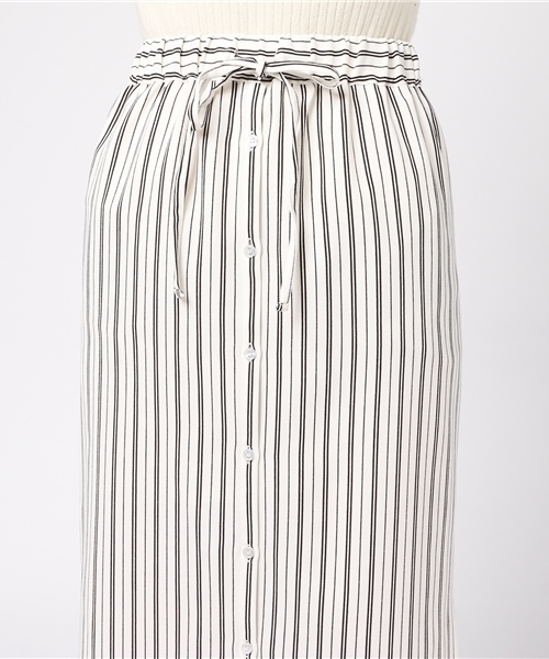 N.（N. Natural Beauty Basic）（エヌエヌナチュラルビューティーベーシック）の「ジョーゼットストライプスカート（スカート・レディース・ブラック系その他/ホワイト系その他・MEDIUM）」の6枚目の写真