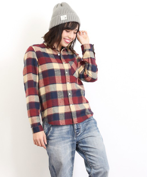 CUBE SUGAR（キューブシュガー）の「起毛ネルチェックレギュラーシャツ（シャツ/ブラウス・レディース・その他/その他4/その他1/その他2/その他3/その他5・M）」の4枚目の写真